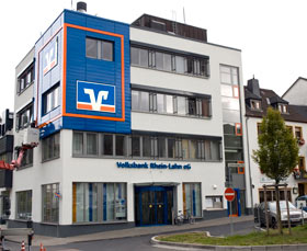 Aussenansicht Volksbank Rhein-Lahn eG Diez